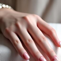 Close up of elegant nail art